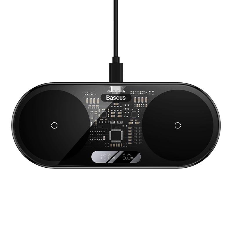 BASEUS W528 2in1 Wireless Dual Charging Magnetic Pad