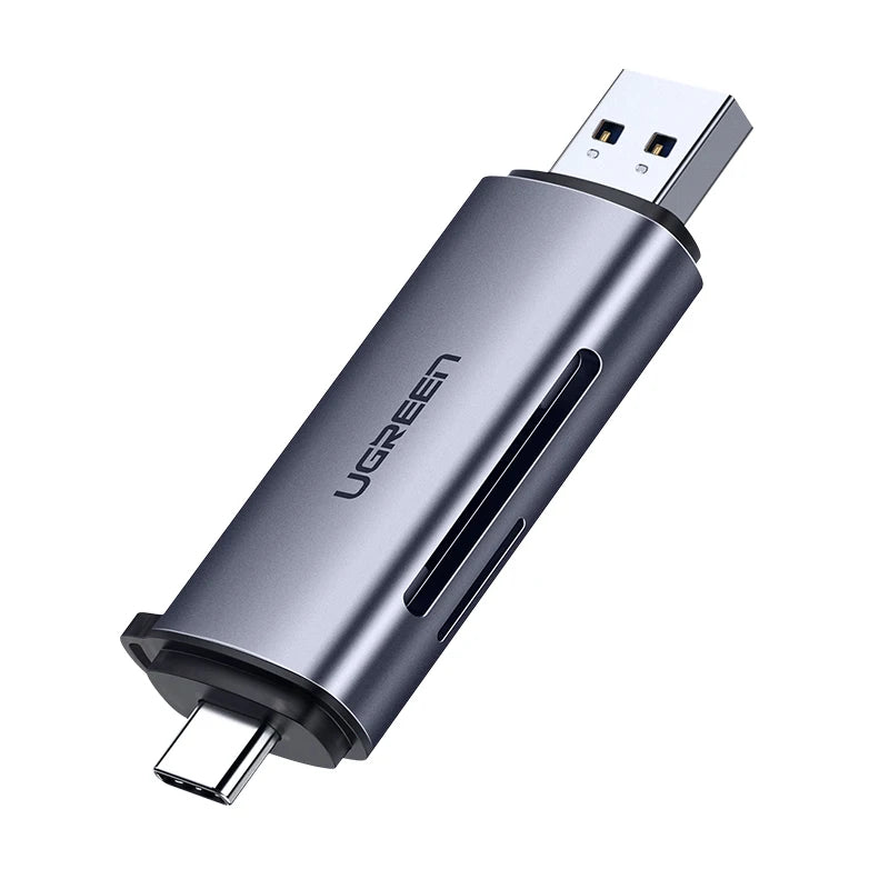 UGREEN CM185 2in1 USB 3.0 & Type-C Memory Card Reader Stick