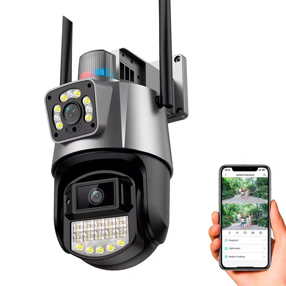 KERUI 6MP WiFi 270° Rotating Outdoor Dual Lens Smart Security Camera