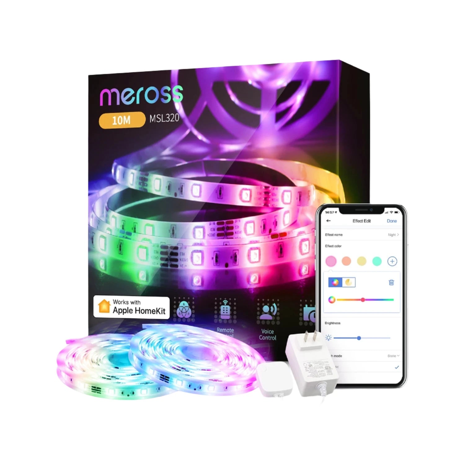 MEROSS MSL320C Smart WiFi LED Light Strip for Apple HomeKit