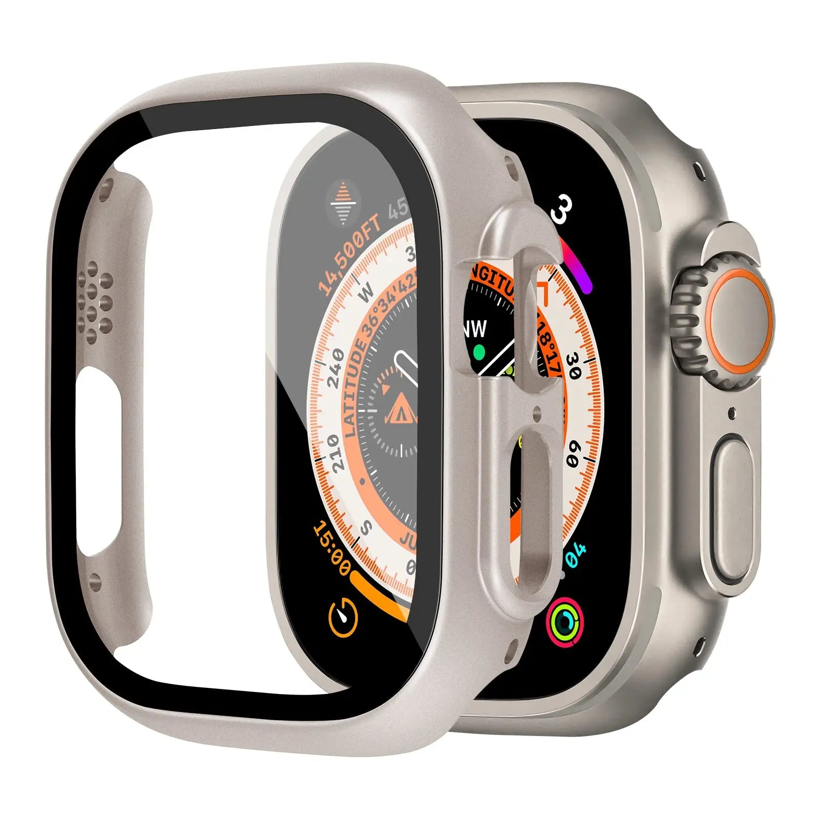 Protective Glass Screen and Case for Apple Watch Ultra