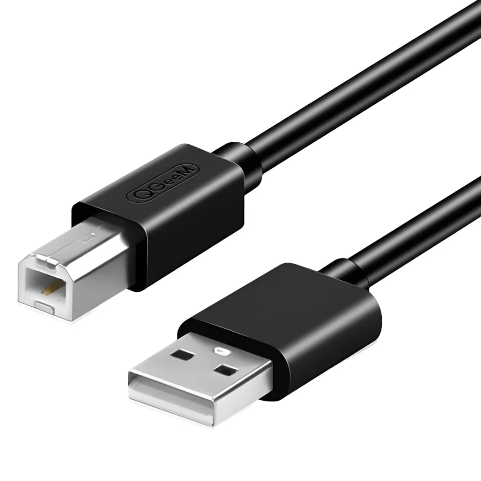 QGEEM USB-B 2.0 to USB-A 2.0 Printer Cable