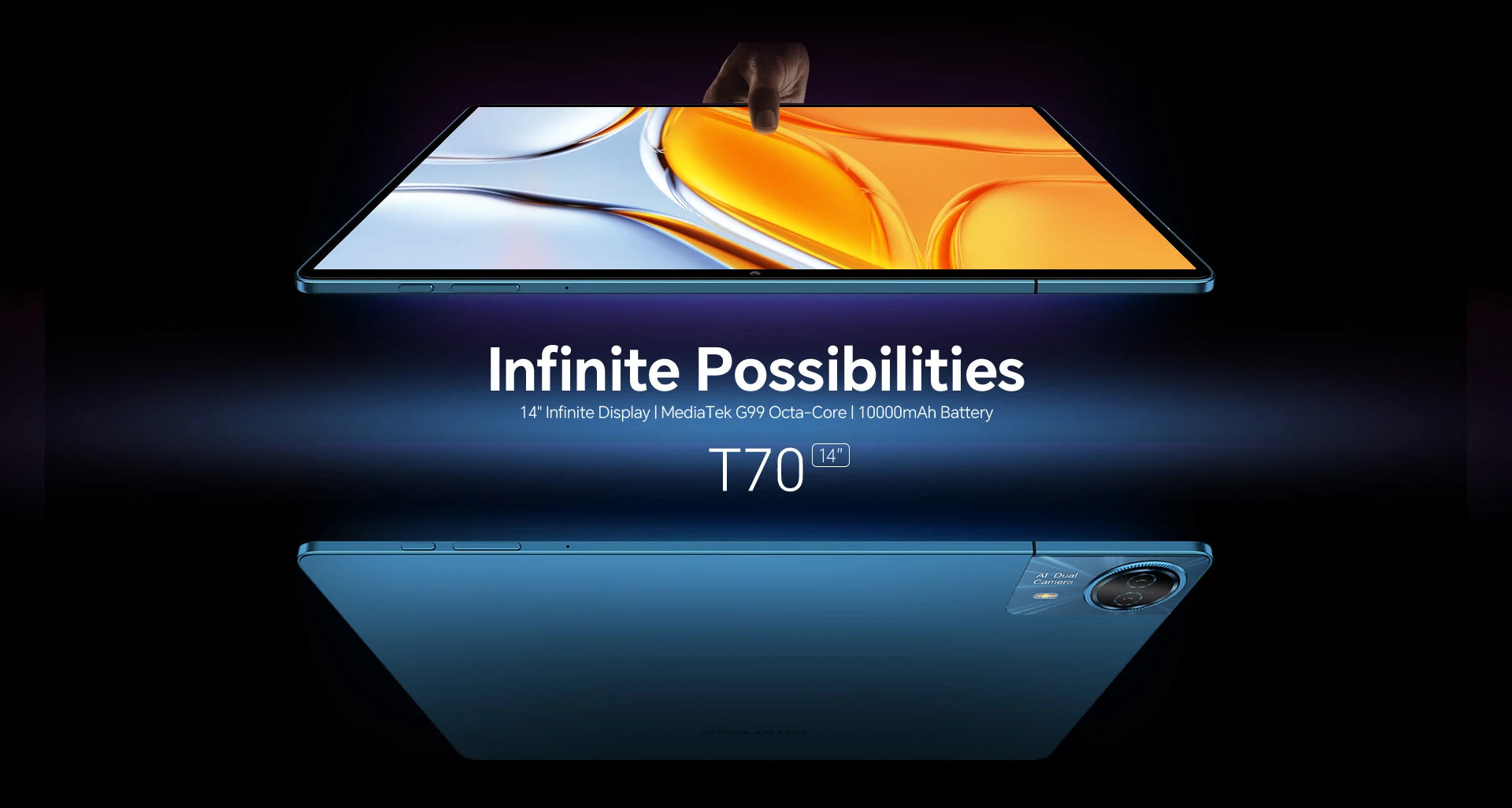 TECLAST T70 14" FHD 4G Android Tablet - 256GB, Blue