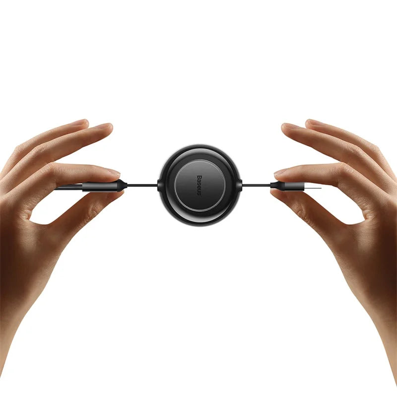 BASEUS Bright Mirror Series 3in1 Retractable USB Charging Cable