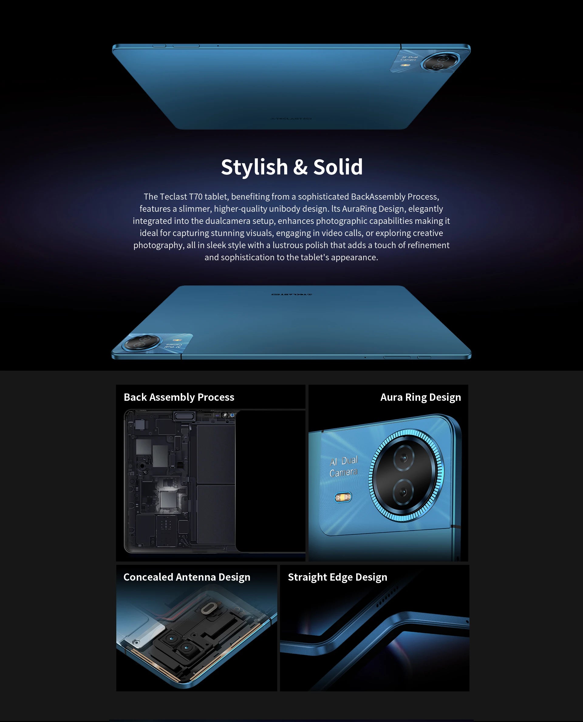 TECLAST T70 14" FHD 4G Android Tablet - 256GB, Blue