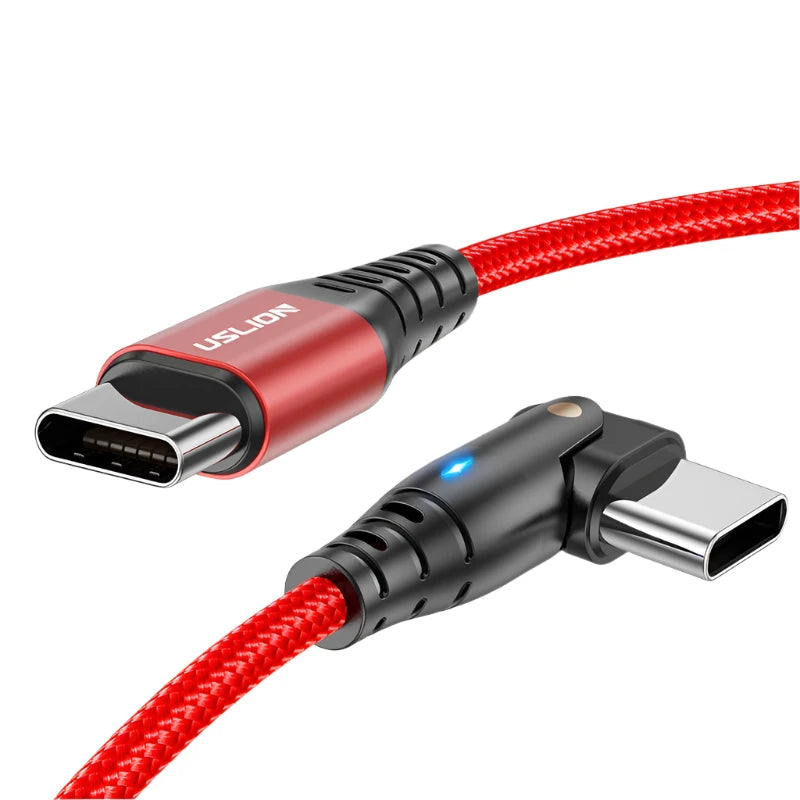 USLION 60W Type-C to Type-C Fast Charging and Data Cable