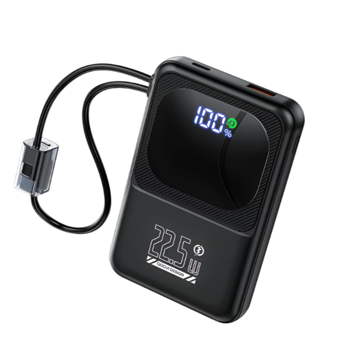 QOOVI Ultra-Thin 10000mah Portable Charger and Power Bank