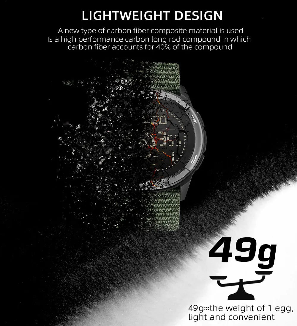 NORTH EDGE Alps Carbon Fibre Smart Watch