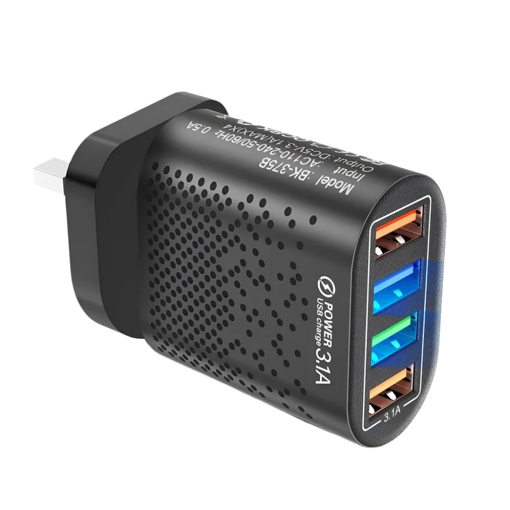 USLION Multiport 3.1A USB Power Adapter