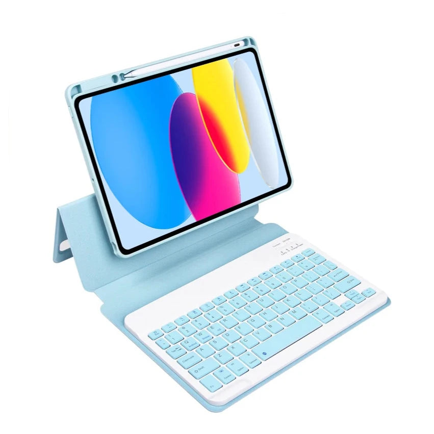 HANSONG 3in1 Detachable Keyboard and Magnetic Case for iPad