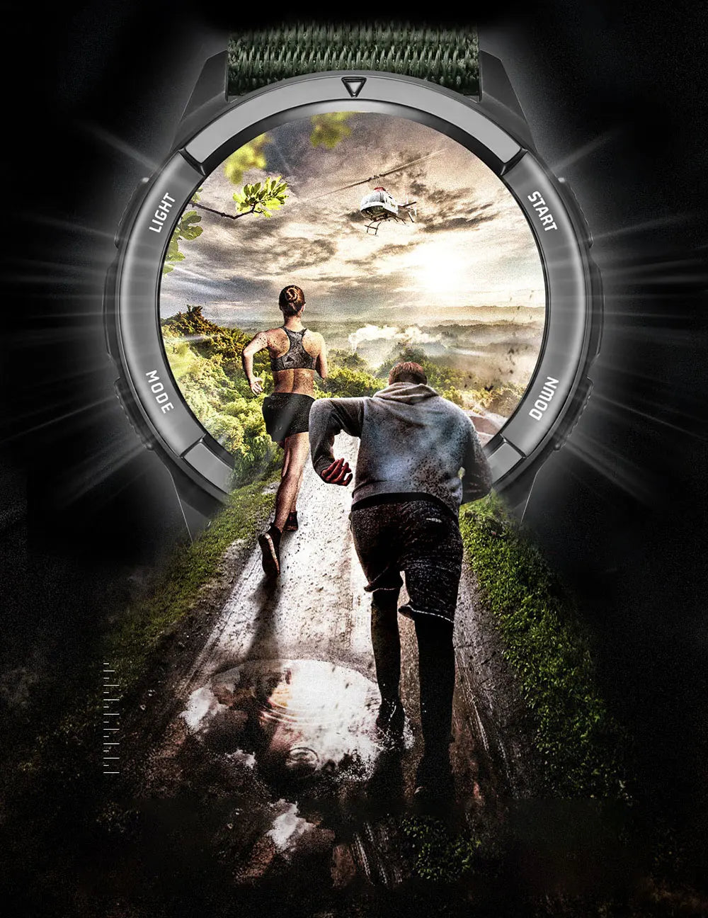 NORTH EDGE Alps Carbon Fibre Smart Watch