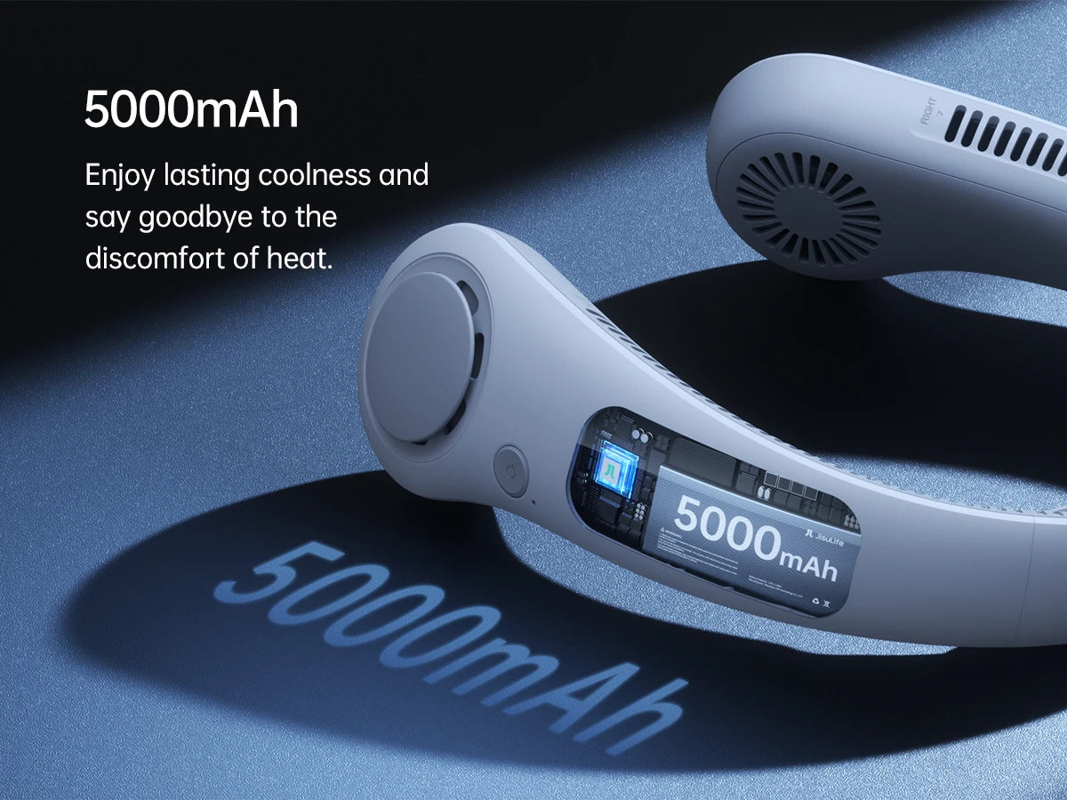 JISULIFE Life4 Rechargeable Portable Neck Fan