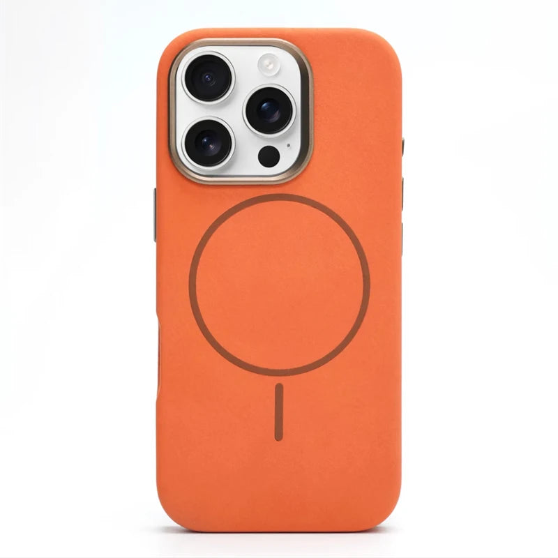 Leather MagSafe Shockproof Case for Apple iPhone