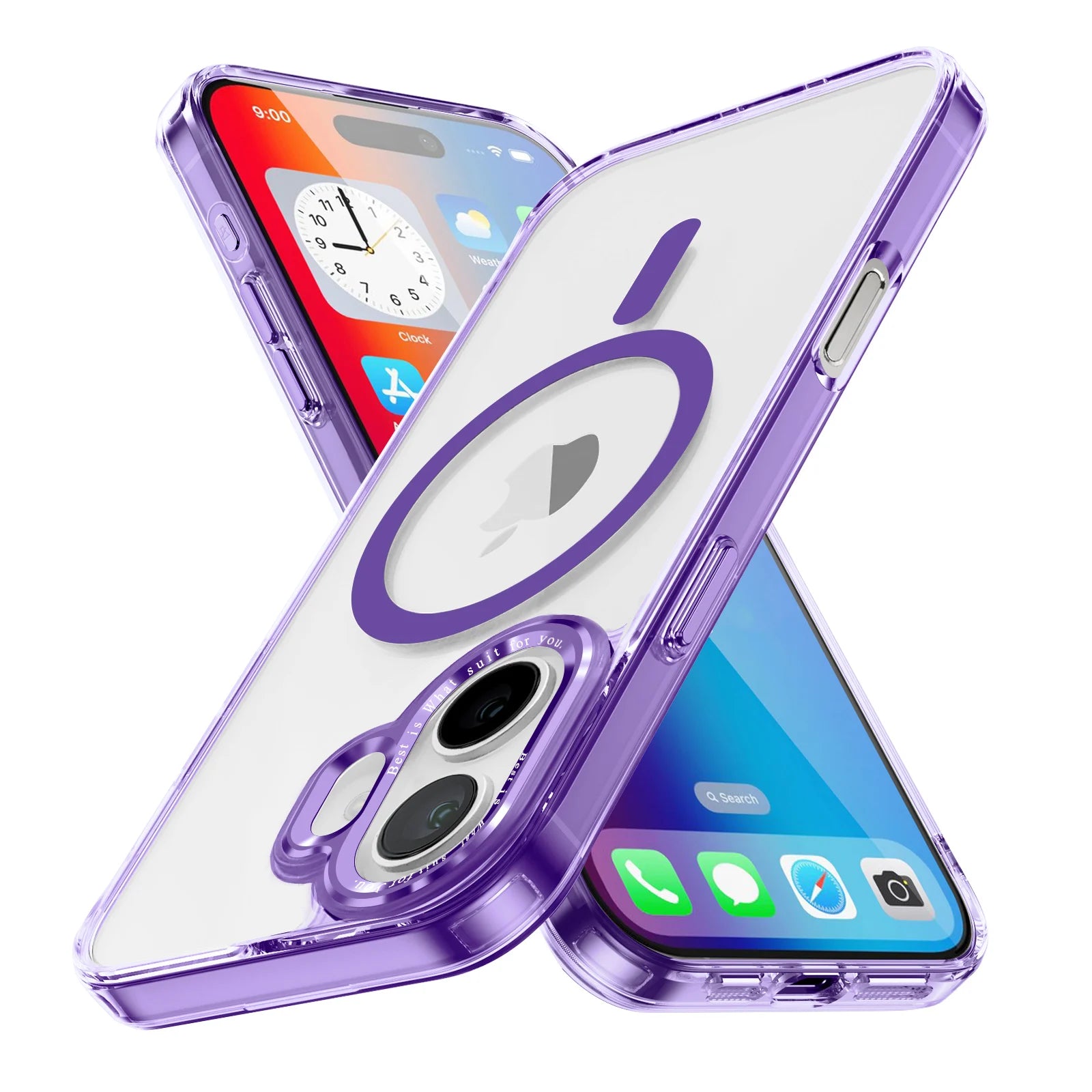 Translucent Magnetic Matte Case for Apple iPhone