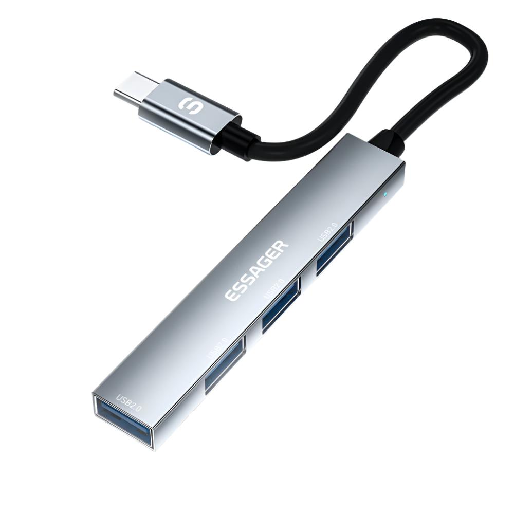 ESSAGER TA04 4in1 Multiport Adapter Connection Hub