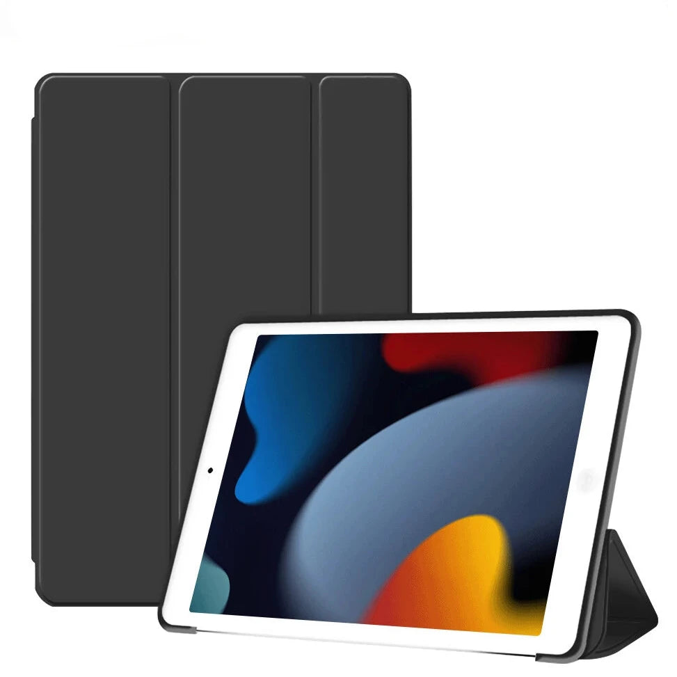 HANSONG Tri-Fold Leather Case & Stand for iPad