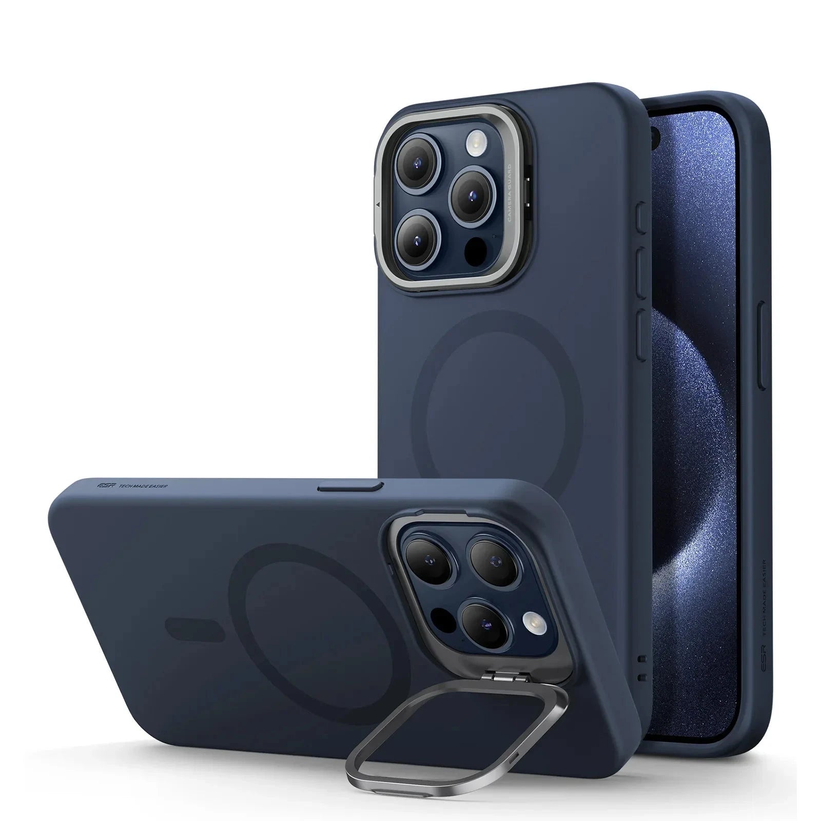 ESR Silicon MagSafe® Phone Case & Stand for iPhone 15