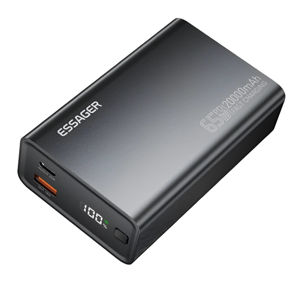 ESSAGER 65W 20000mAh Fast Charging Portable Power Bank