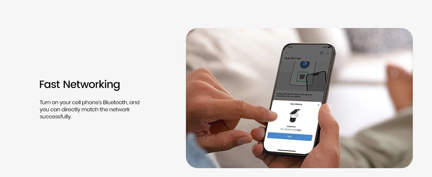 AOSU 3MP Solar Powered Wireless Home Security Camera