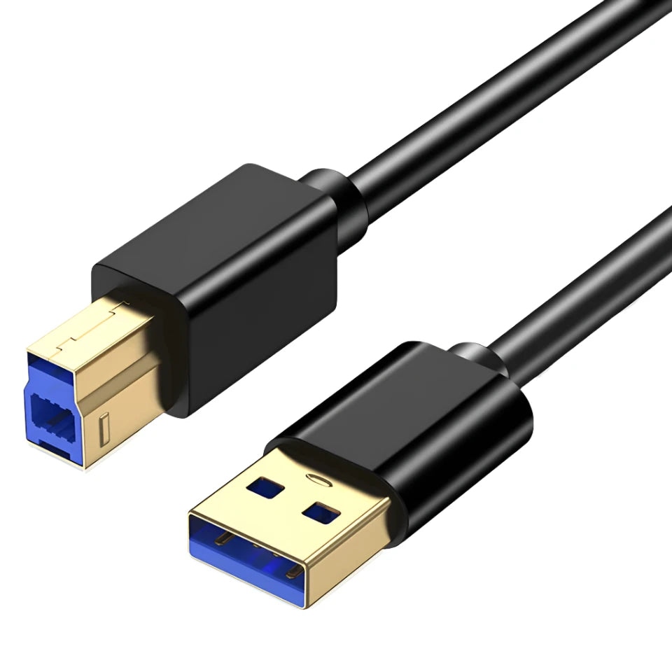 QGEEM USB-B 3.0 to USB-A 3.0 Printer Cable