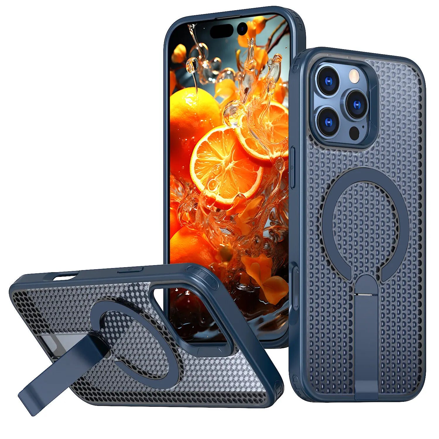 MagSafe Shockproof Cooling Case for iPhone with Stand
