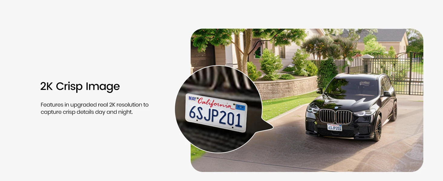 AOSU 3MP Solar Powered Wireless Home Security Camera