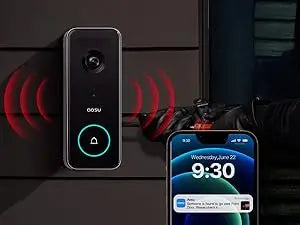 AOSU 5MP Rechargeable Wireless Doorbell Camera