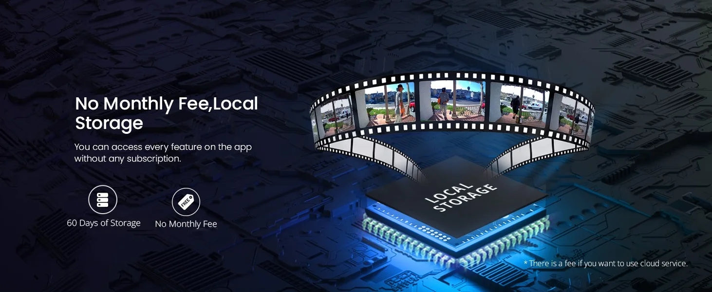 AOSU 5MP Rechargeable Wireless Doorbell Camera