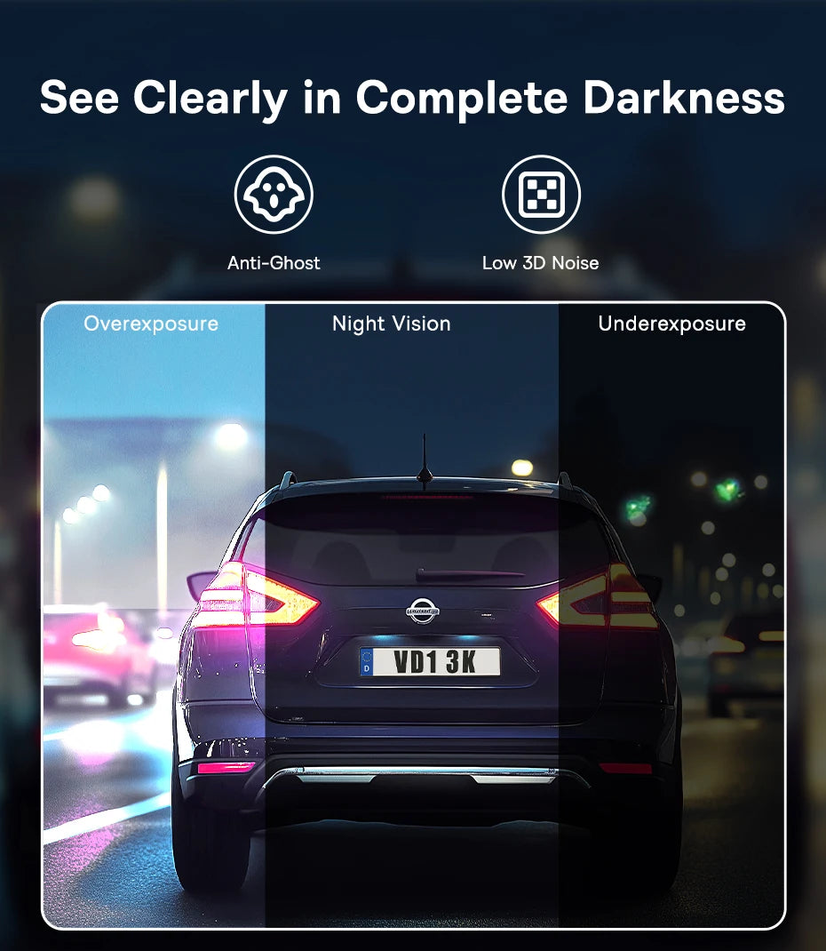 BASEUS PrimeTrip VD1 3K Front and Rear GPS Dash Cam