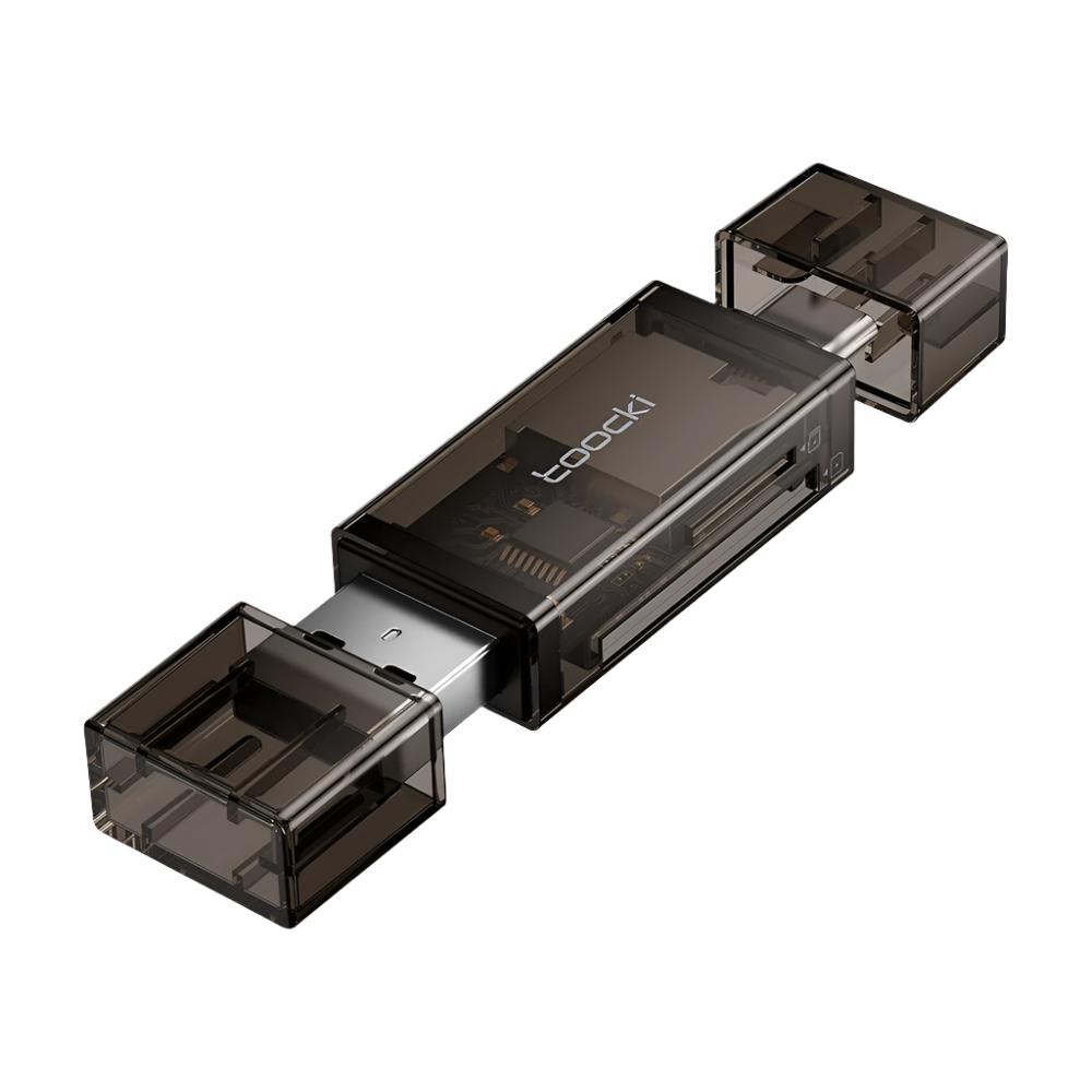 TOOCKI 2in1 USB 2.0 & Type C Memory Card Reader Stick