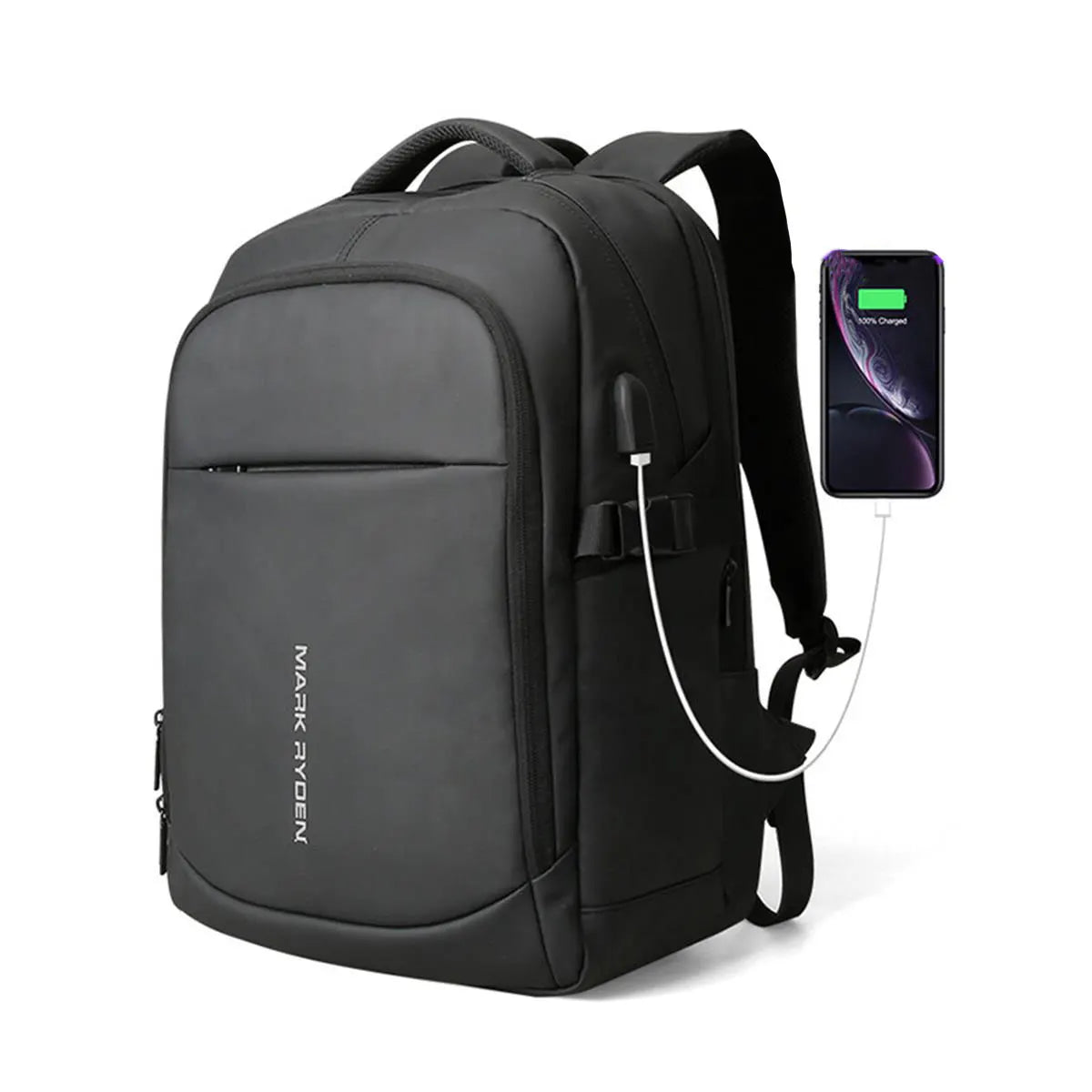 MARK RYDEN MR9191 Business Travel Backpack with USB Charging Port