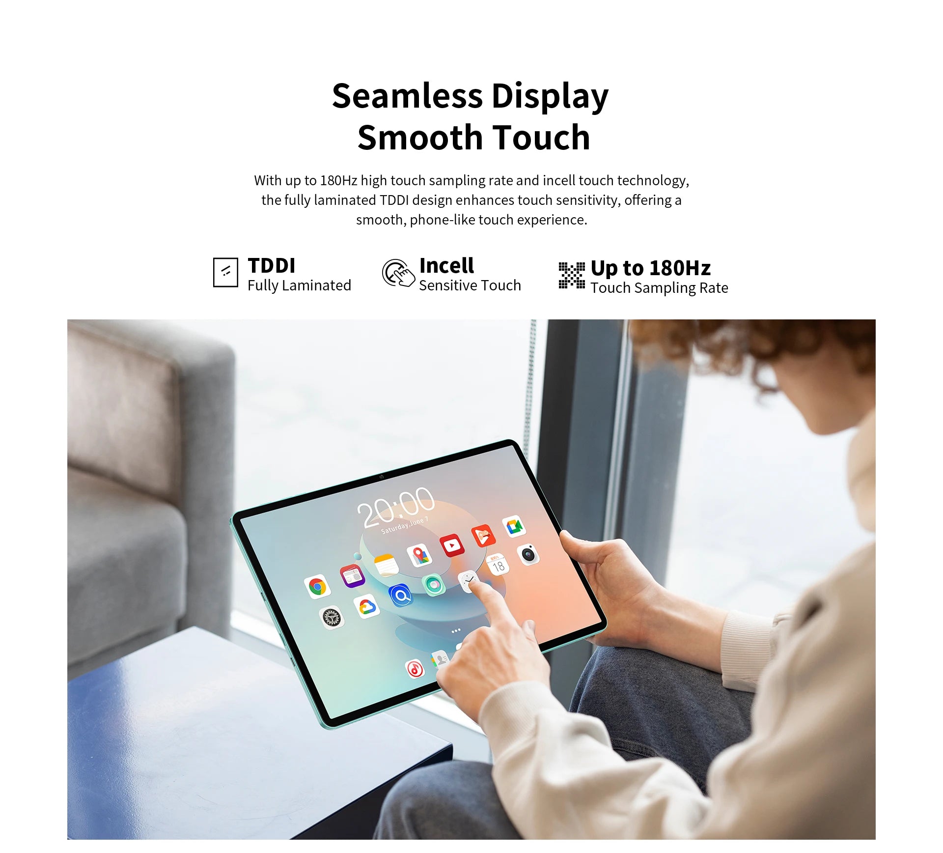 TECLAST P50 Ai 11" WiFi Android Tablet - 128GB, Teal