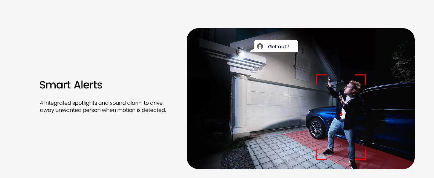 AOSU 3MP Solar Powered Wireless Home Security Camera