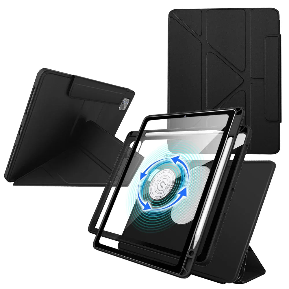DANYCASE Magnetic Protective iPad Case with Stylus Holder