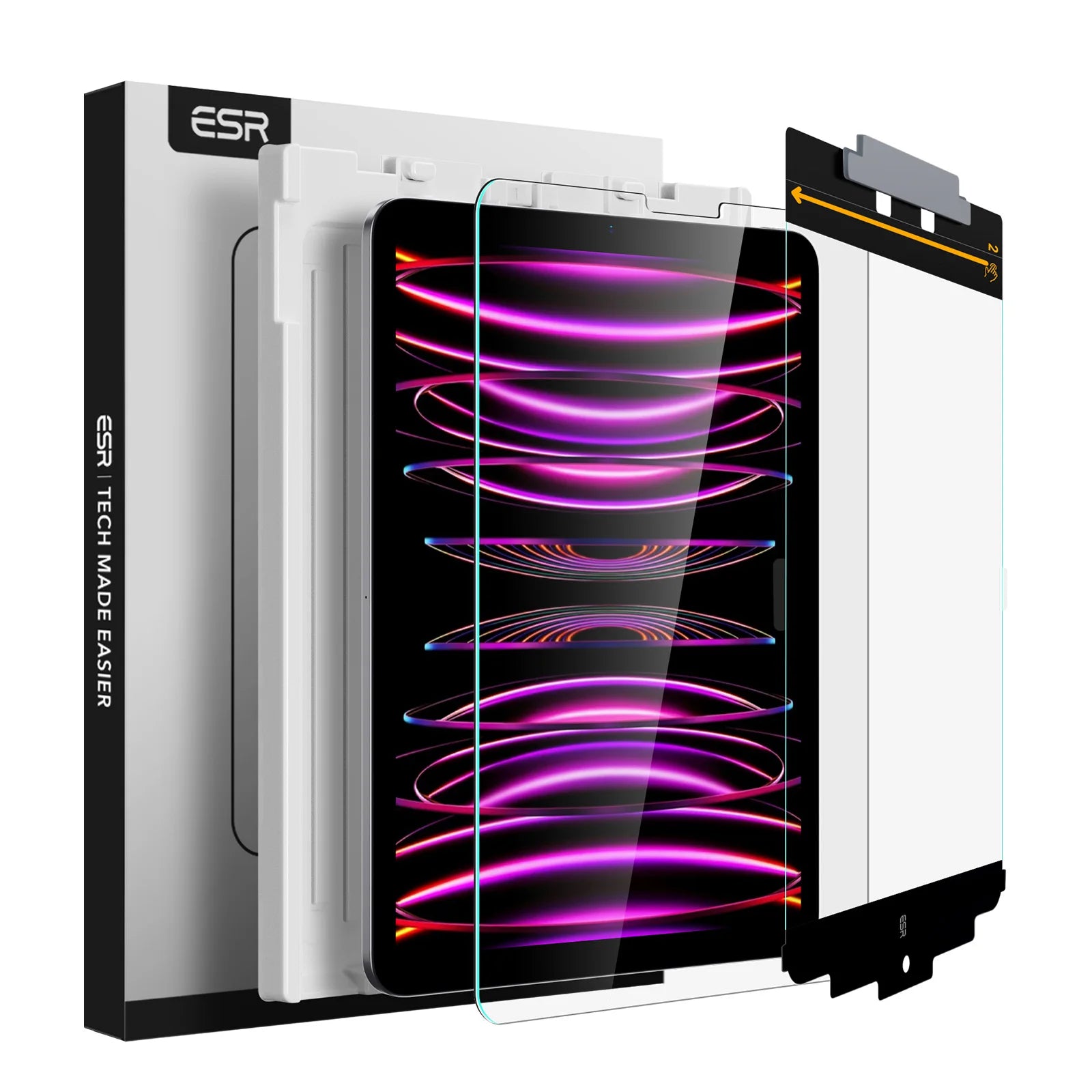 ESR 2pk Armorite Tempered Glass Screen Protector for Apple iPad