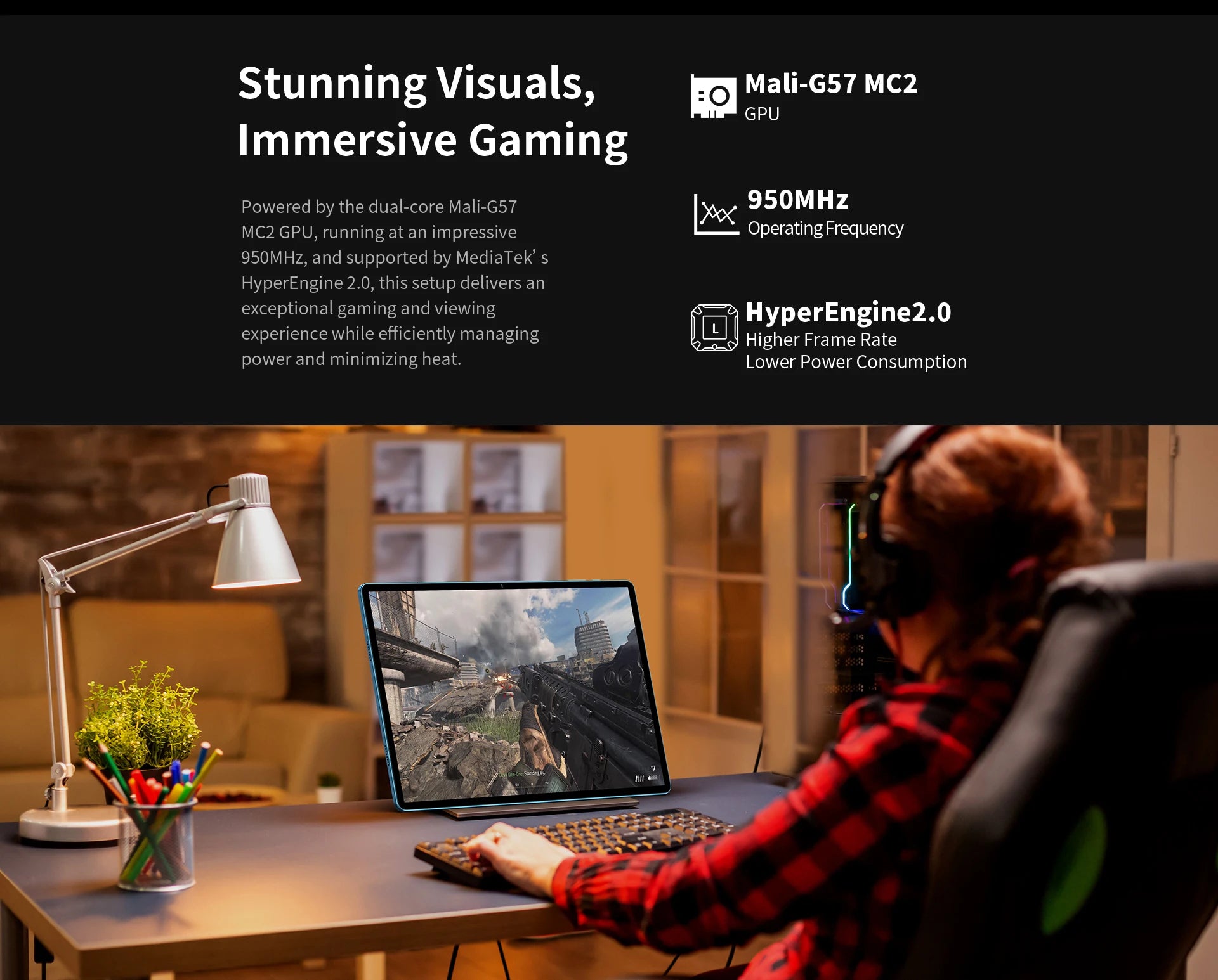 TECLAST T70 14" FHD 4G Android Tablet - 256GB, Blue