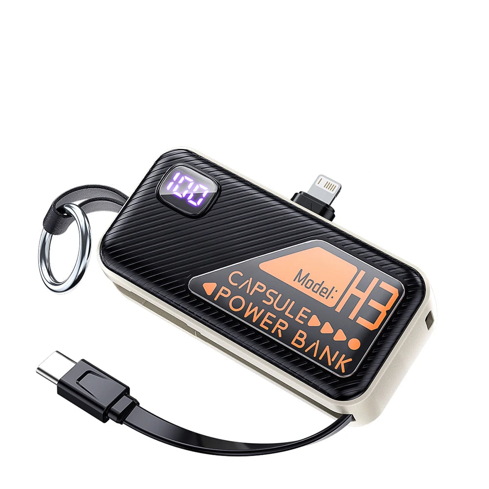 QOOVI 5000mah Portable Charger and Mini Power Bank for iPhone