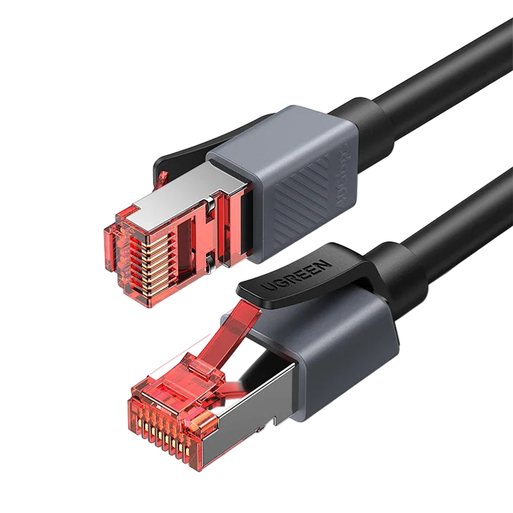 UGREEN CAT8 40Gbps round cable on a white background.