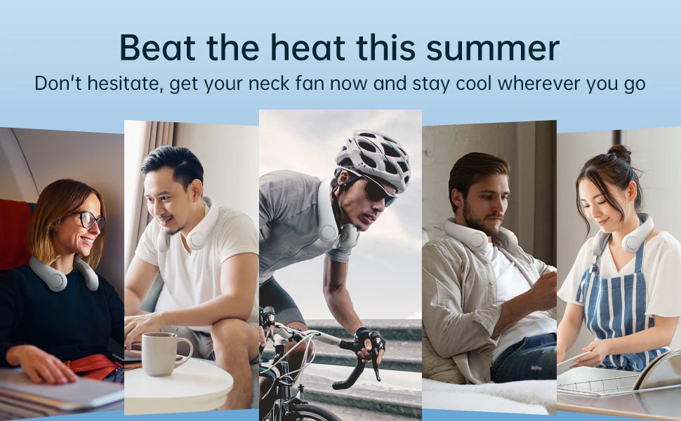 JISULIFE Life4 Rechargeable Portable Neck Fan