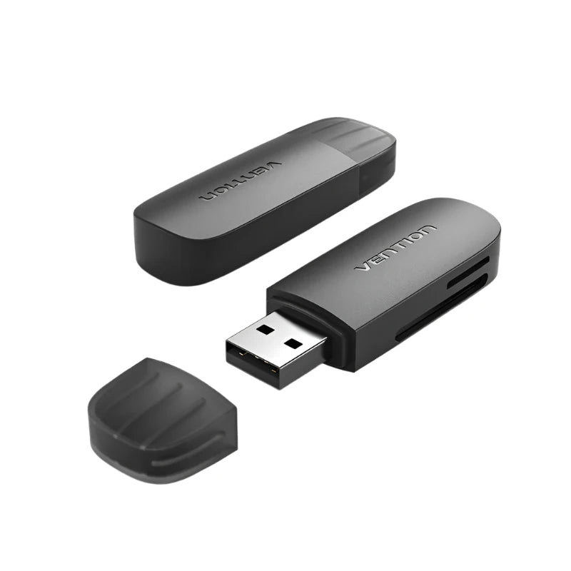 VENTION 2in1 USB Memory Card Reader Stick