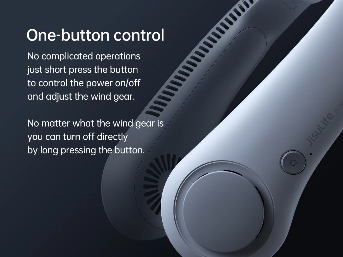 JISULIFE Life4 Rechargeable Portable Neck Fan