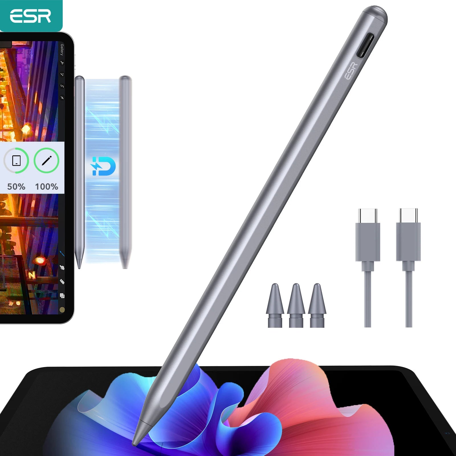 ESR Magnetic Wireless Charging Stylus Pen for iPad