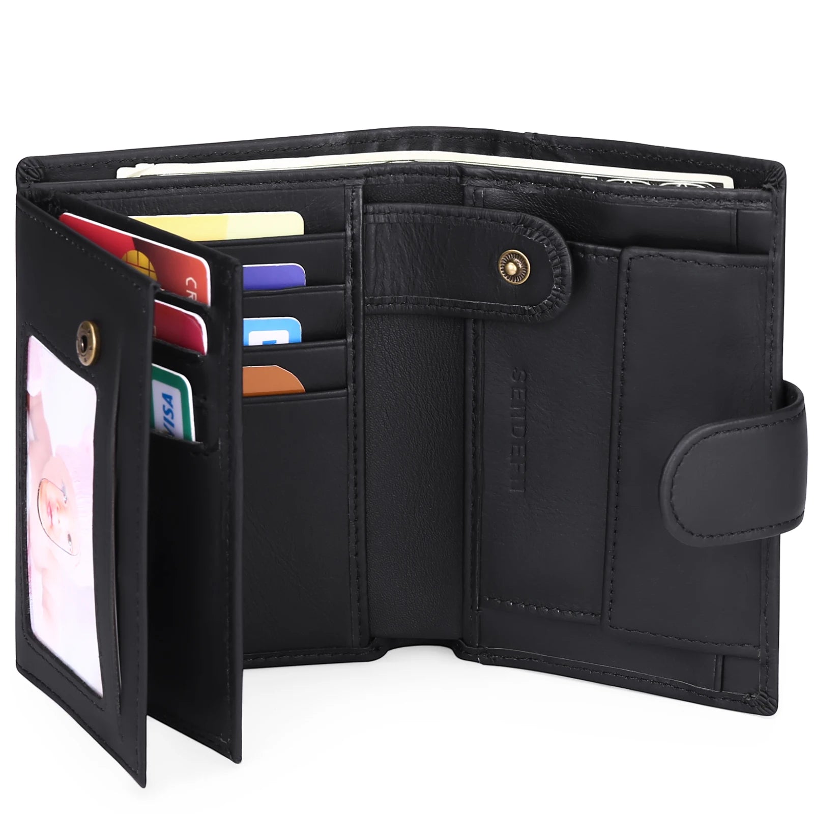 SENDEFN Luxury Smart Wallet with RFID Blocking