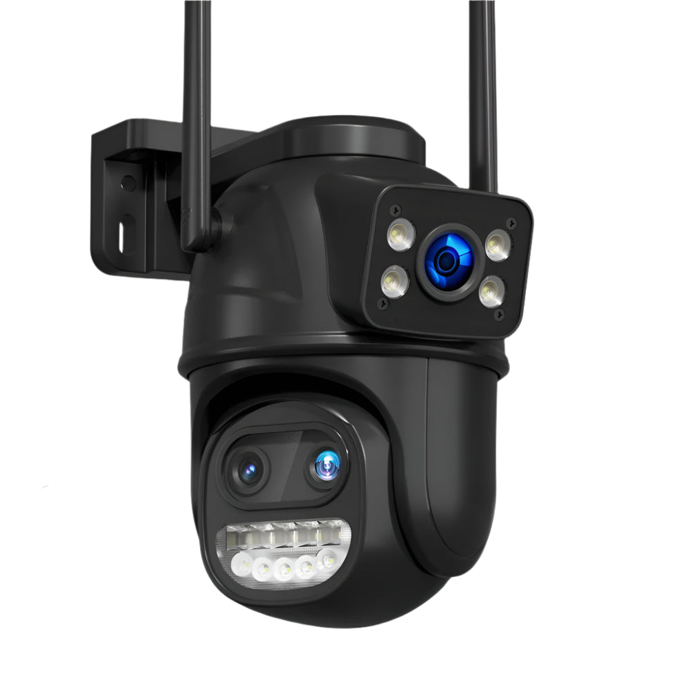 HISEEU 8MP Three Lens Wireless Home Security Camera