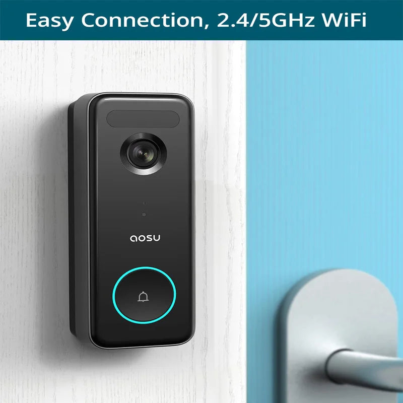 AOSU 5MP Rechargeable Wireless Doorbell Camera