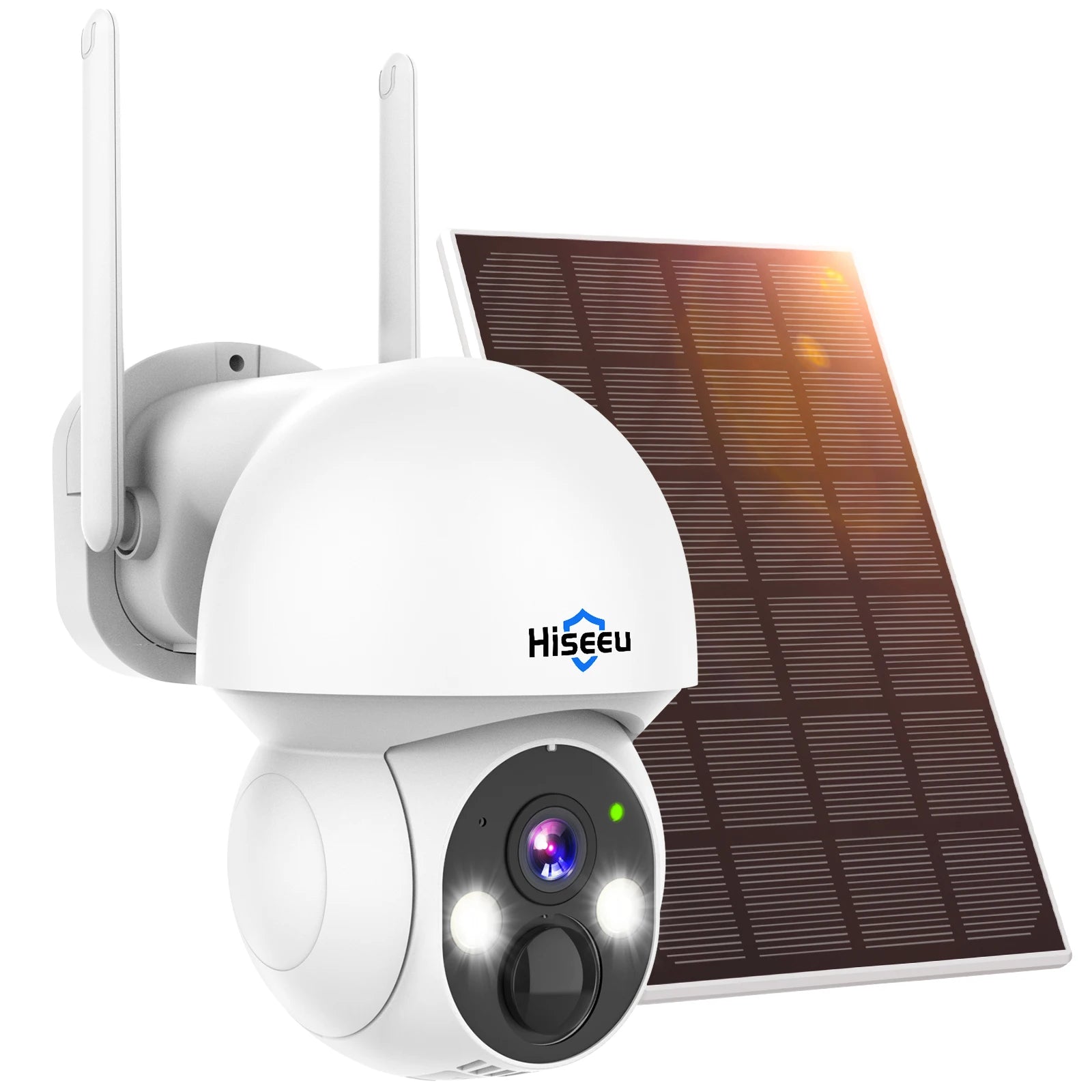 HISEEU 2K 4MP Solar Powered Wireless Home Security Camera