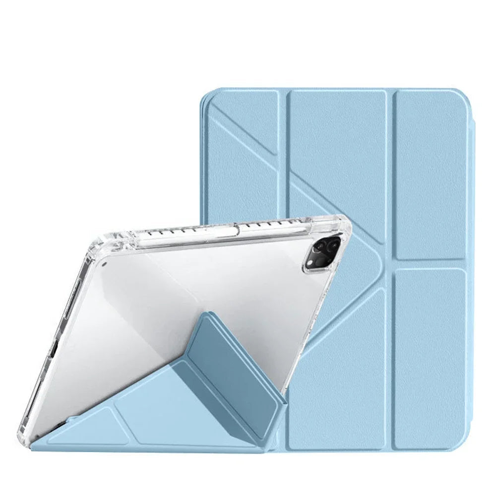 DANYCASE Tri-Fold Protective iPad Case with Stylus Holder