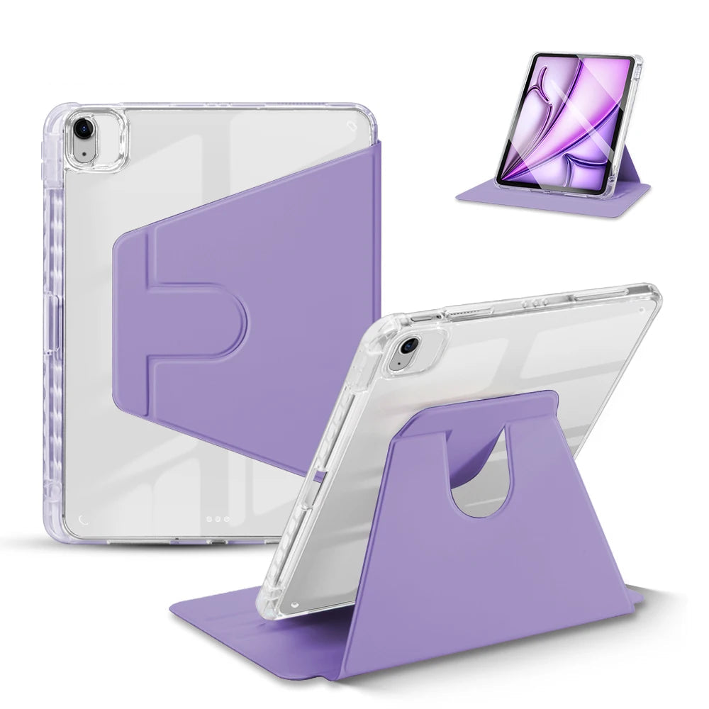 DANYCASE Rotatable Protective iPad Case and Stand with Stylus Holder
