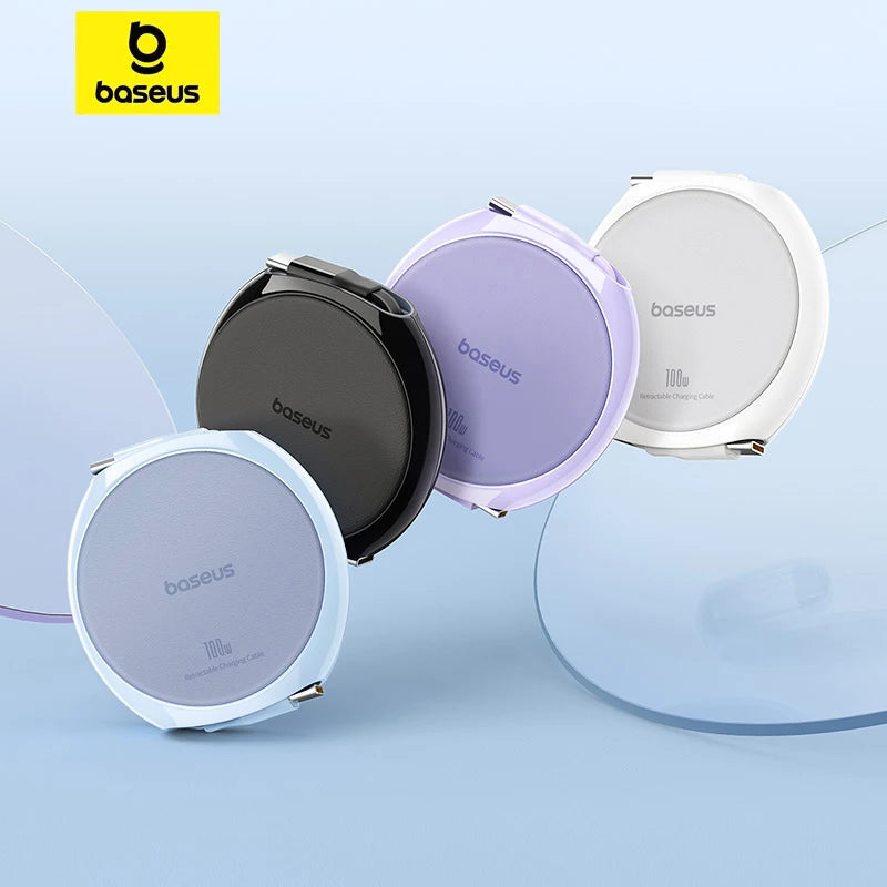 BASEUS 100W Retractable Type-C Charging and Data Cable