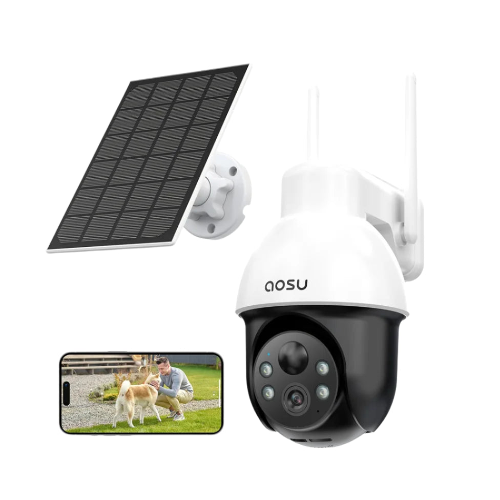 AOSU 5MP Solar Powered Wireless Home Security Camera